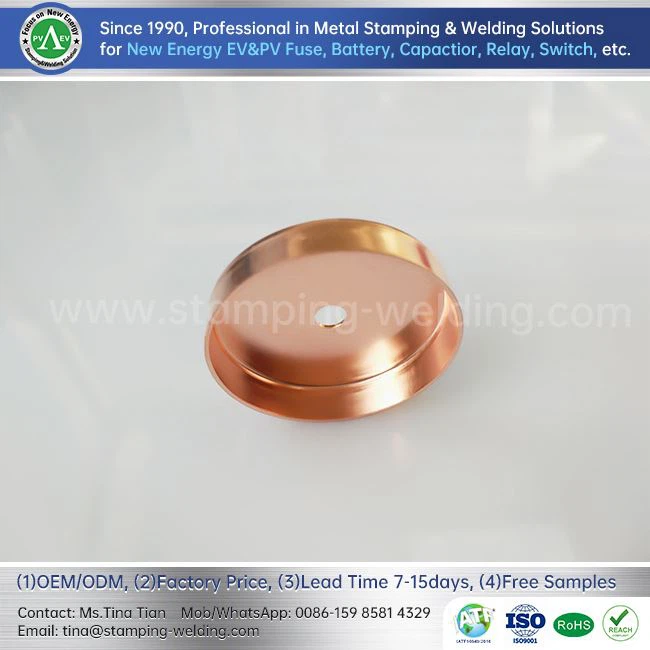 Copper Outer Cap For Bolt-In Fuse
