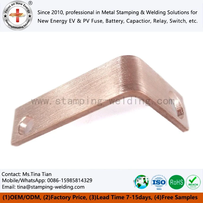 Twisted exposed copper busbar