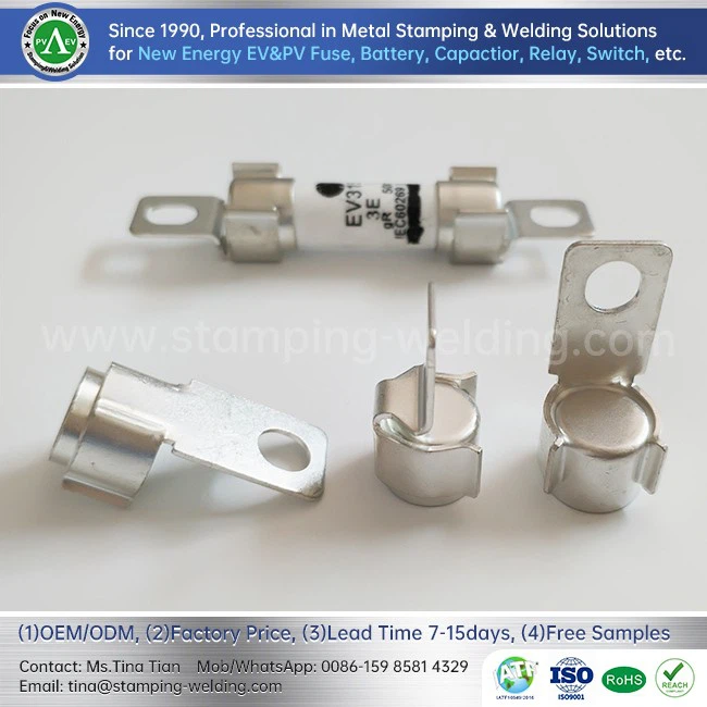 Electric vehicle silver-plated fuse contact cap