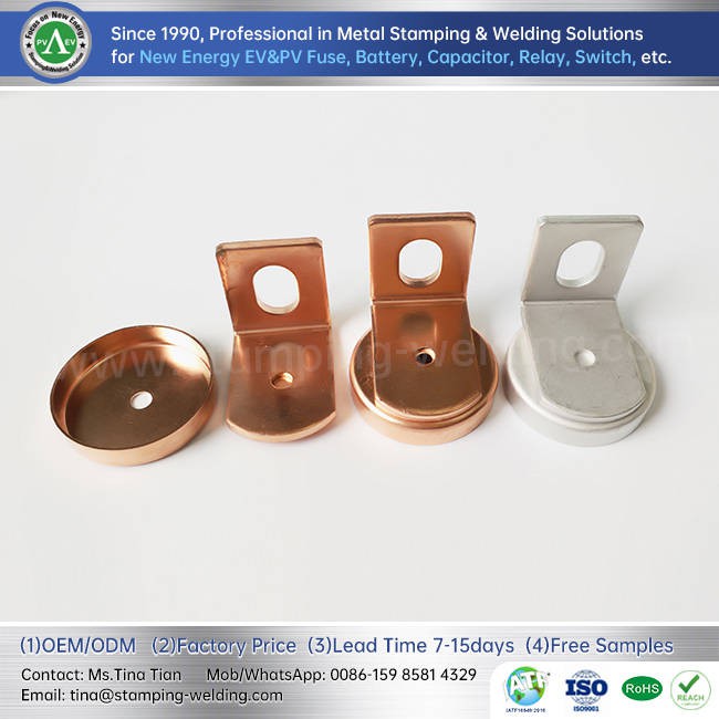 Copper Alloy Interior Caps For Low Voltage Fuse