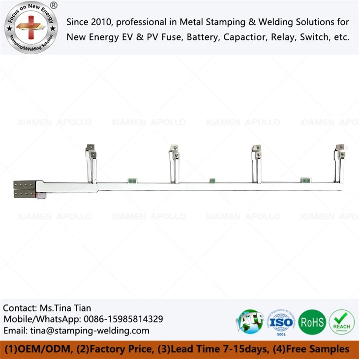 Laminated flexible busbar
