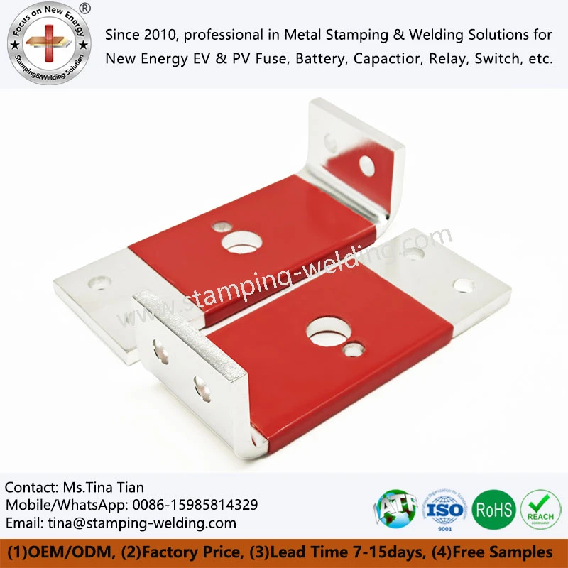 Powder-coated insulated busbar Powder-coated insulated busbar