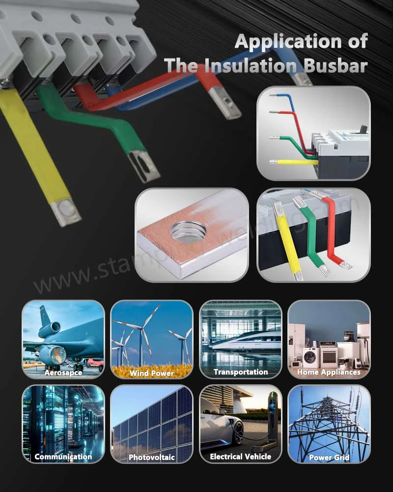 Application of 4 Pole Three Phase Fork Style Insulated Busbar Application of 4 Pole Three Phase Fork Style Insulated Busbar